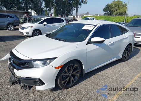 2021 Honda Civic Sport из США, поврежденный, VIN 19XFC2F81ME203342